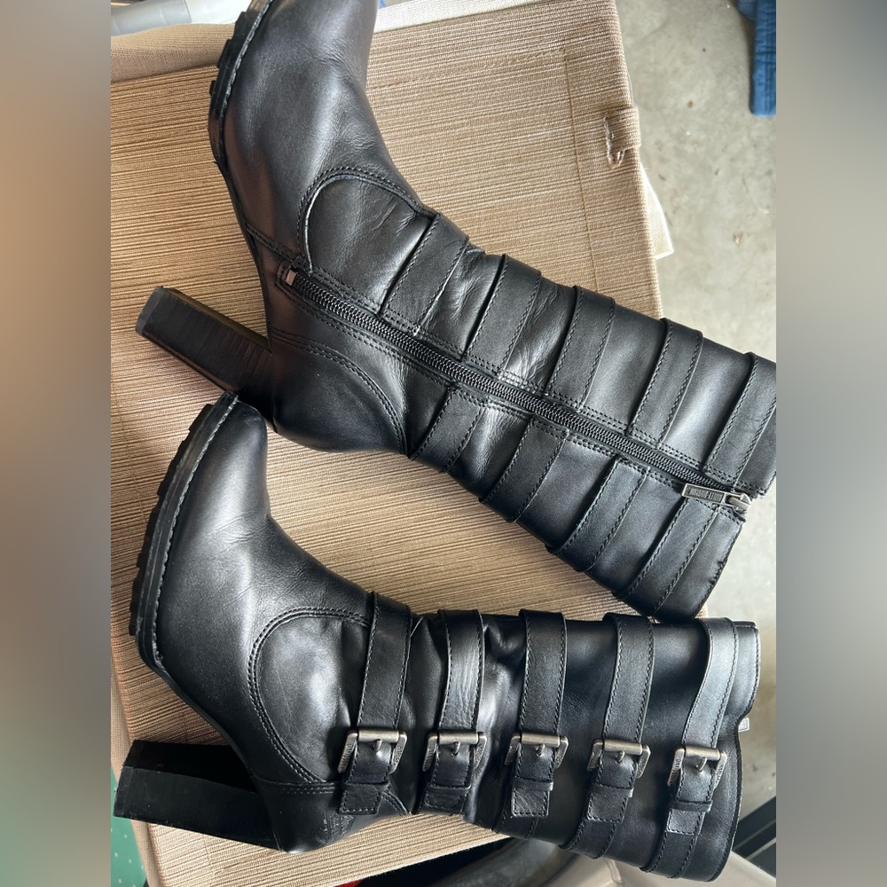 Harley Davidson Black High Heel Boots